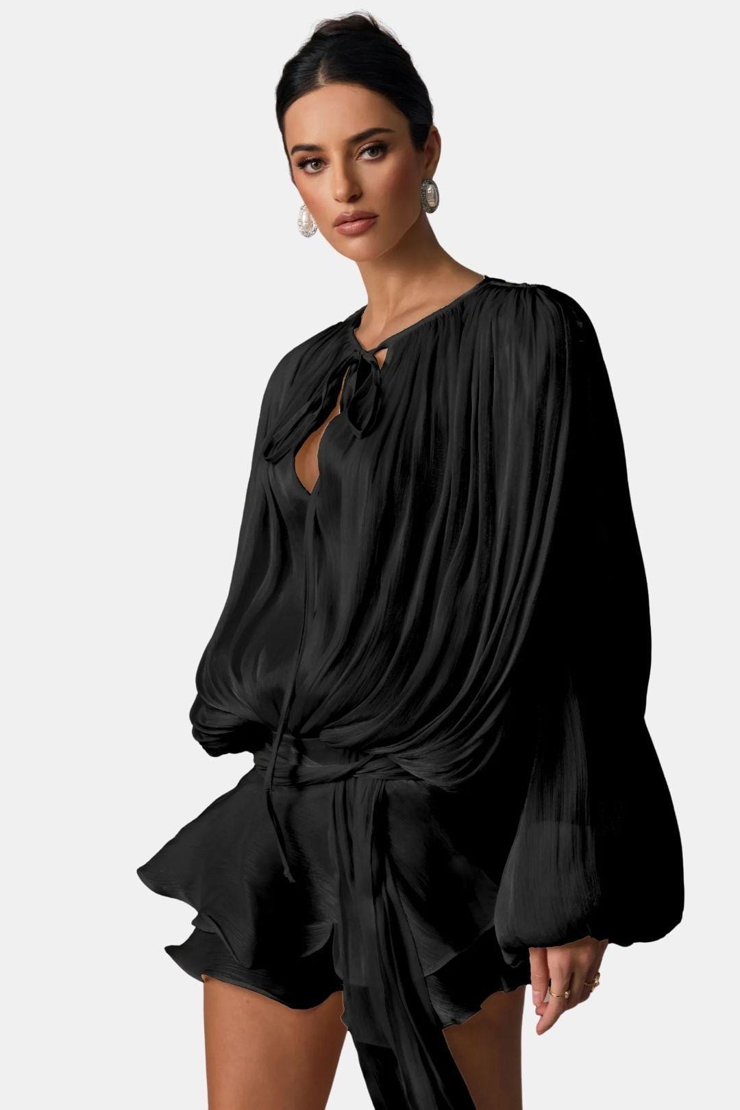 Emma – Pleated with Ruched Hem Dress - Image 13