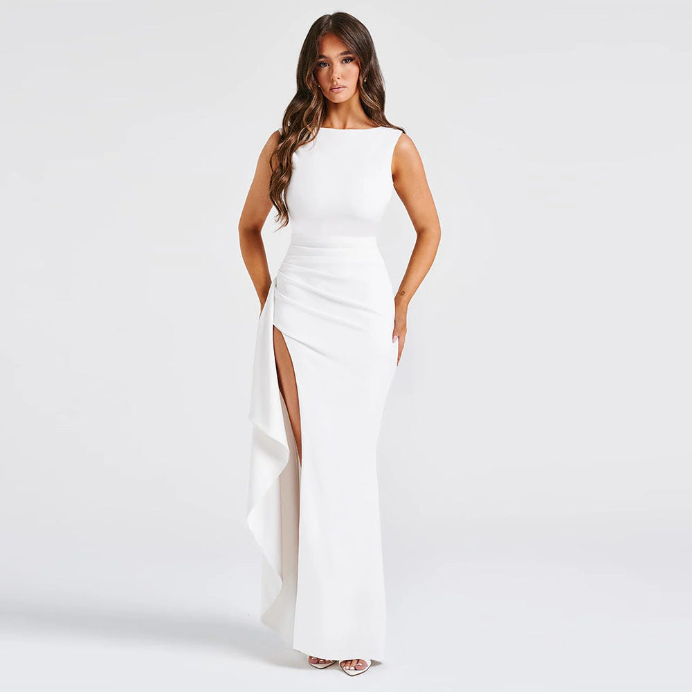 Marie – Elegant High Slit Dress - Image 3