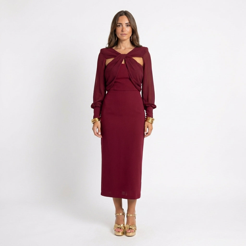 Frieda – Elegantes Cut-out-Kleid für Damen - Image 1