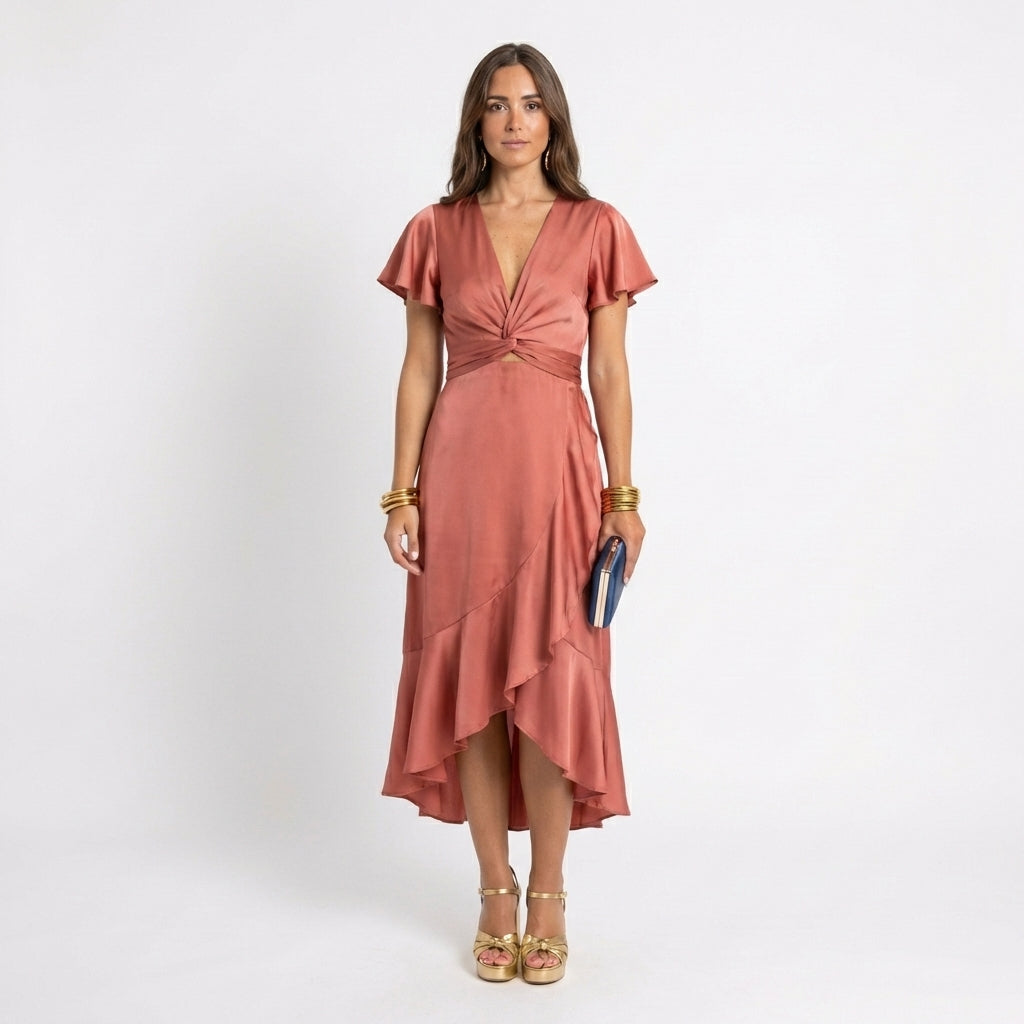 Yvonne – Elegantes Wickelkleid für Damen - Image 3