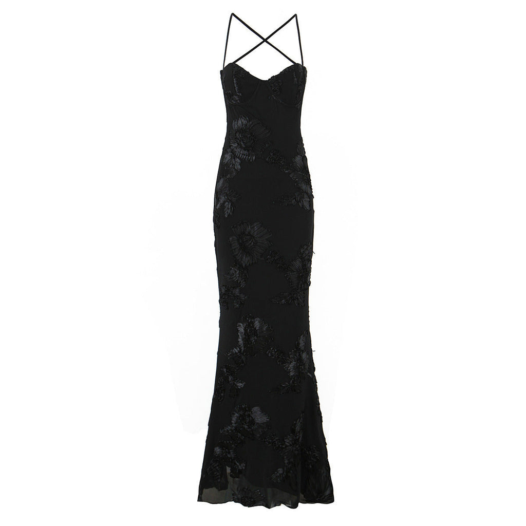 Katrin – Elegant Lace Open Back Dress - Image 4