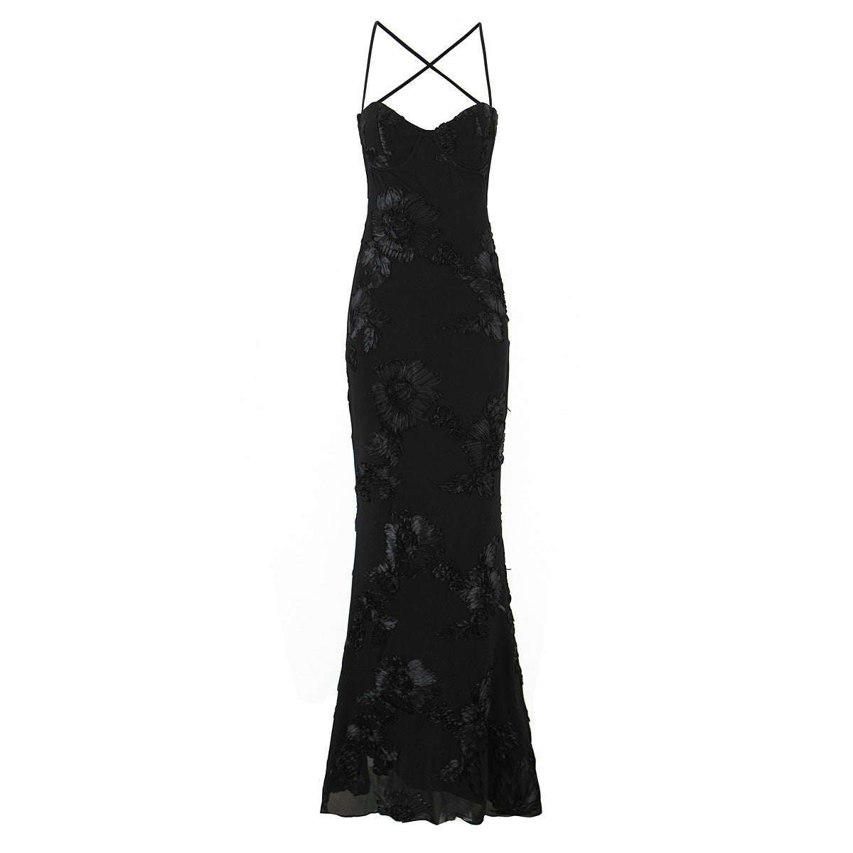 Katrin – Elegant Lace Open Back Dress - Image 4