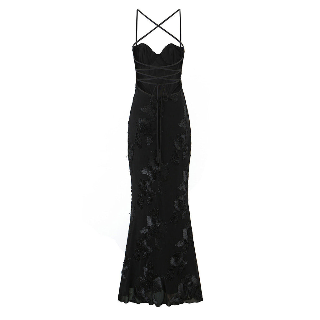 Katrin – Elegant Lace Open Back Dress - Image 5