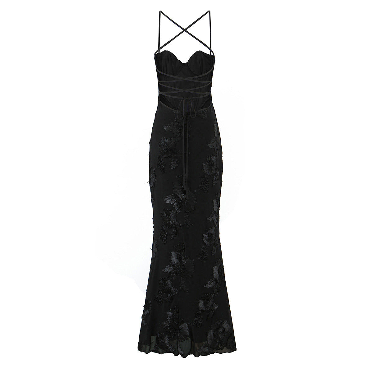 Katrin – Elegant Lace Open Back Dress - Image 5