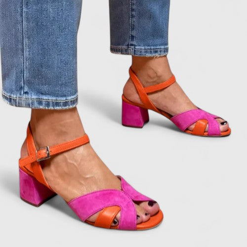 Claudia – Stylish Block Heeled Sandals - Image 3