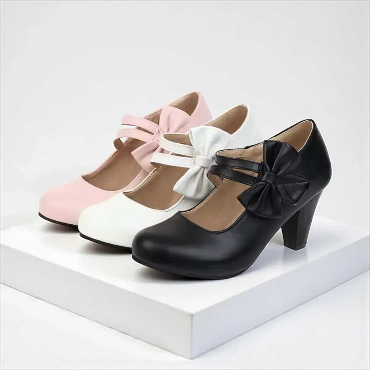 Elise – Elegant Bow Detail Heels - Image 16