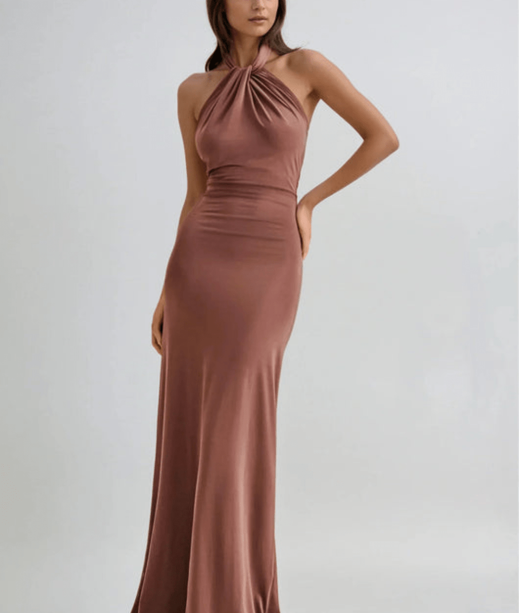 Franziska – Elegant Halter Neck Dress - Image 3