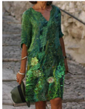 Clara – Women Floral Print Casual Dress - Image 1