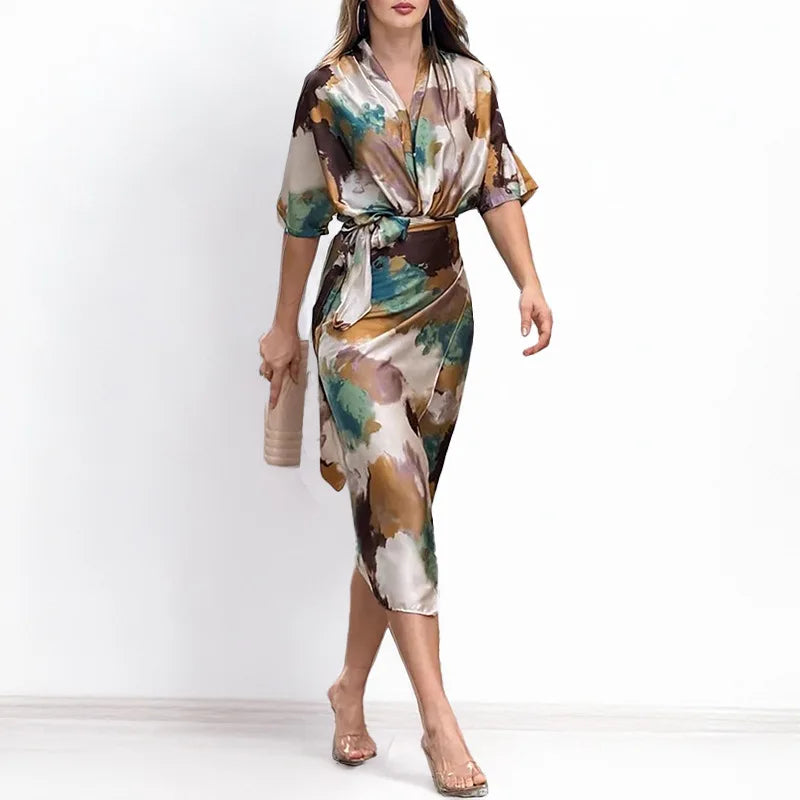 Mia – Floral Wrap Dress - Image 3