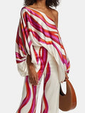 Two-piece set for women: off-the-shoulder top and wide-leg pants - J&B; - 2 - Elvaroza.com