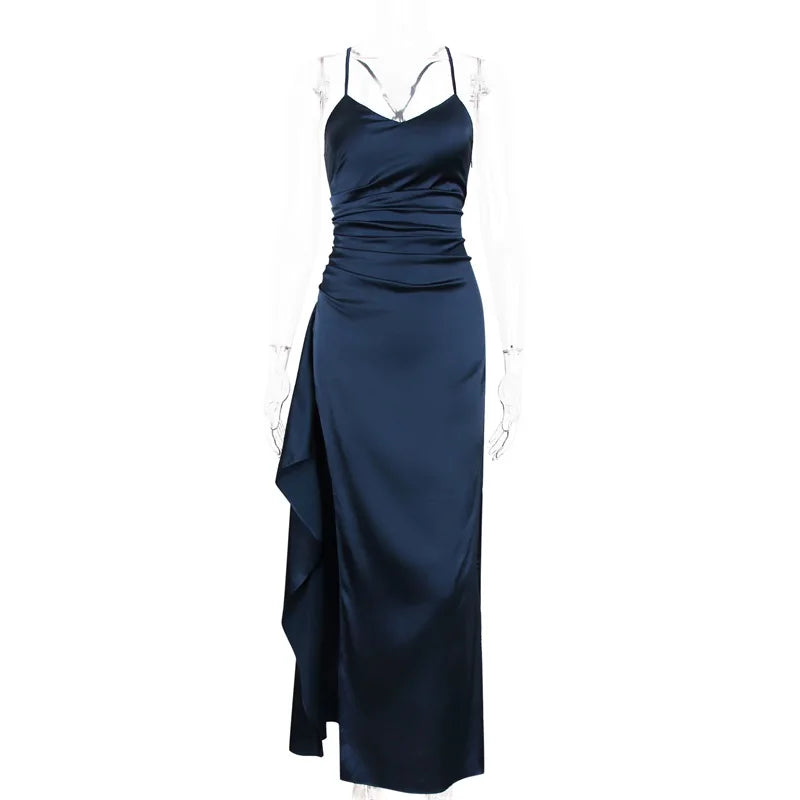 Anja –  Shoulder-Strap Long Split Dress - Image 13