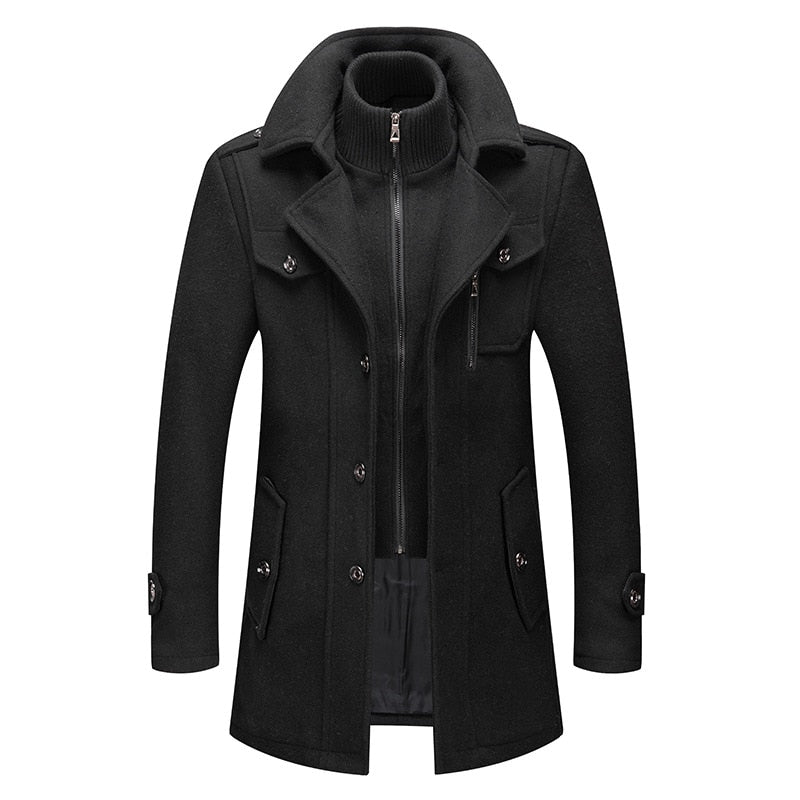 Men's Utility Jacket with a Structured Fit and Zipper - J&B; - 2 - Elvaroza.com