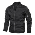 Men's Slim-Fit Bomber Jacket with Zipper - J&B; - 14 - Elvaroza.com