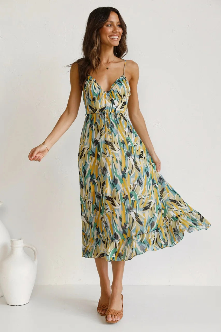 Katrin – Women Floral Print Maxi Dress - Image 5