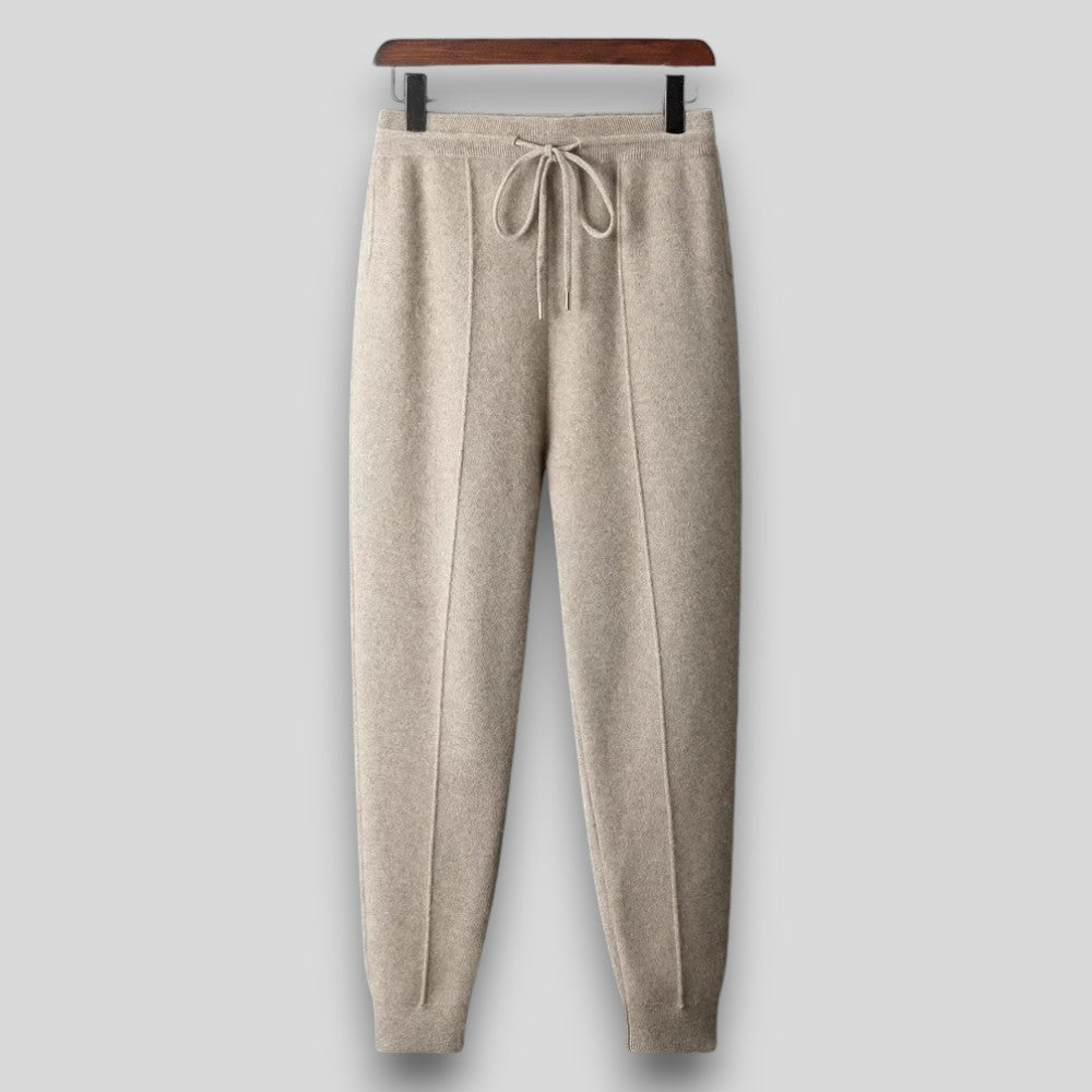 Two-piece set for women: loose-fitting cardigan and drawstring sweatpants - J&B; - 3 - Elvaroza.com