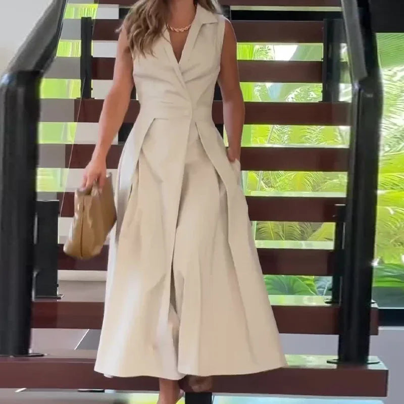 Thea – Elegant Sleeveless Dress - Image 7
