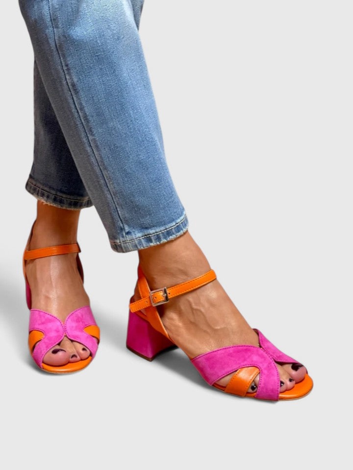 Claudia – Stylish Block Heeled Sandals - Image 4