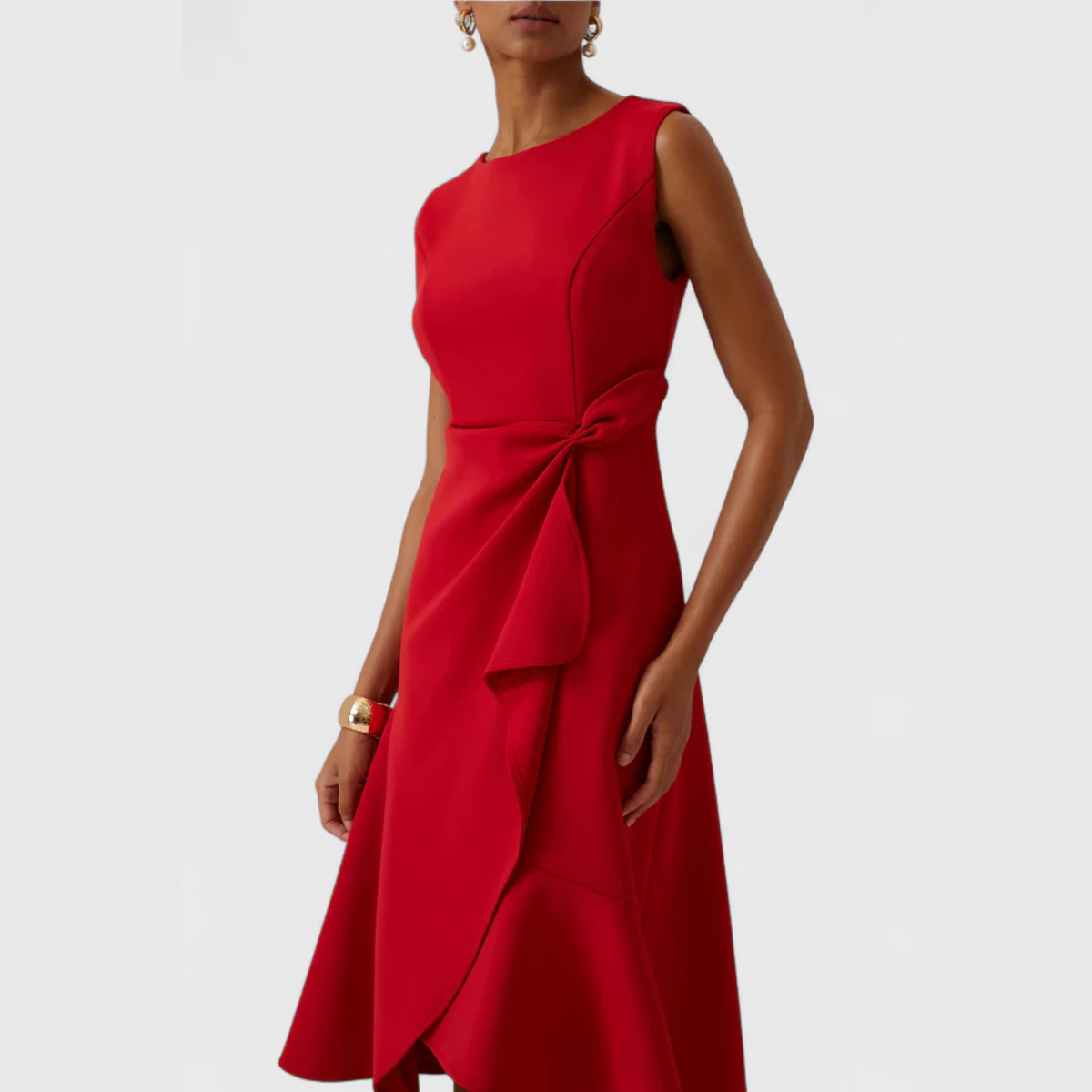 Maya – Women Elegant Wrap Midi Dress - Image 14