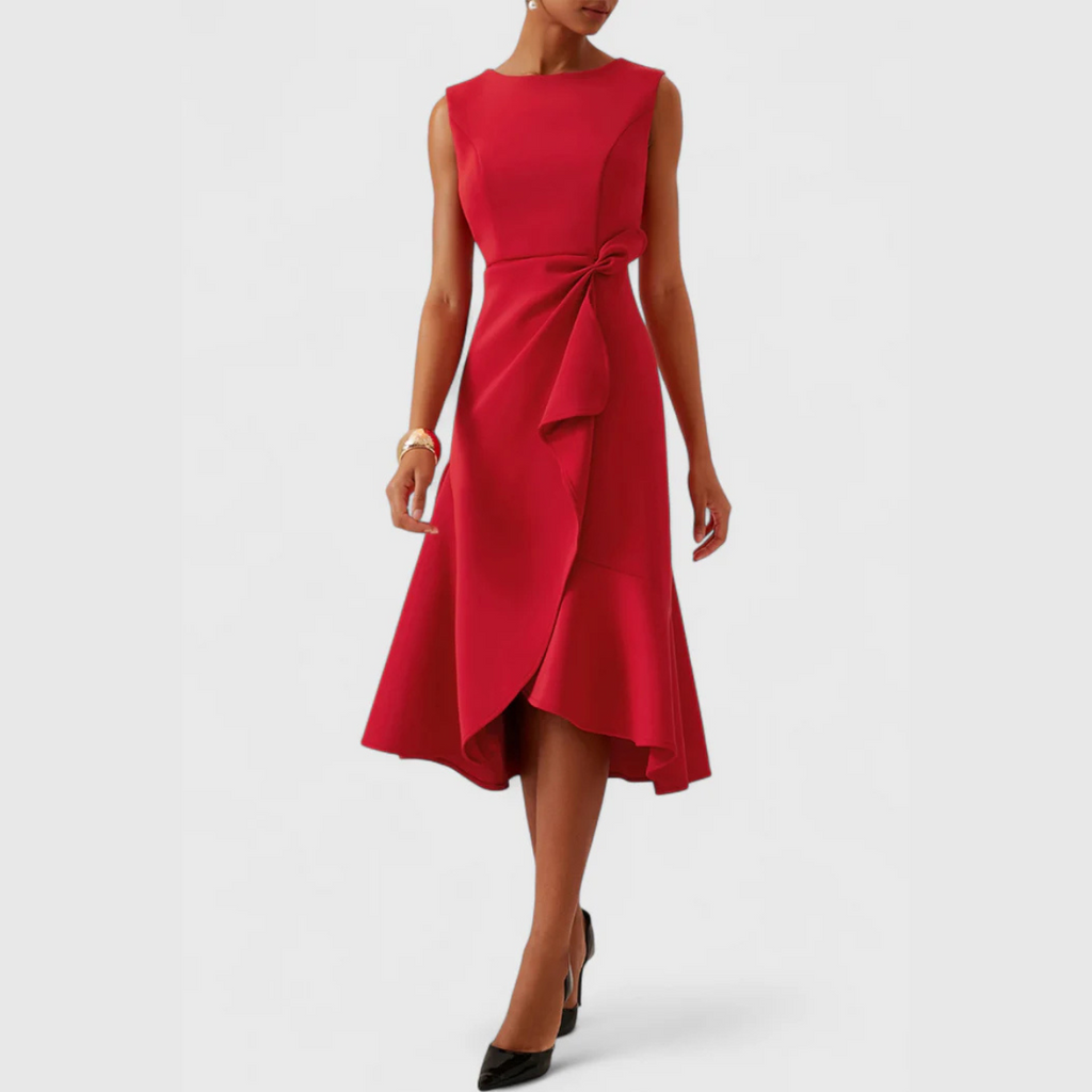 Maya – Women Elegant Wrap Midi Dress - Image 15