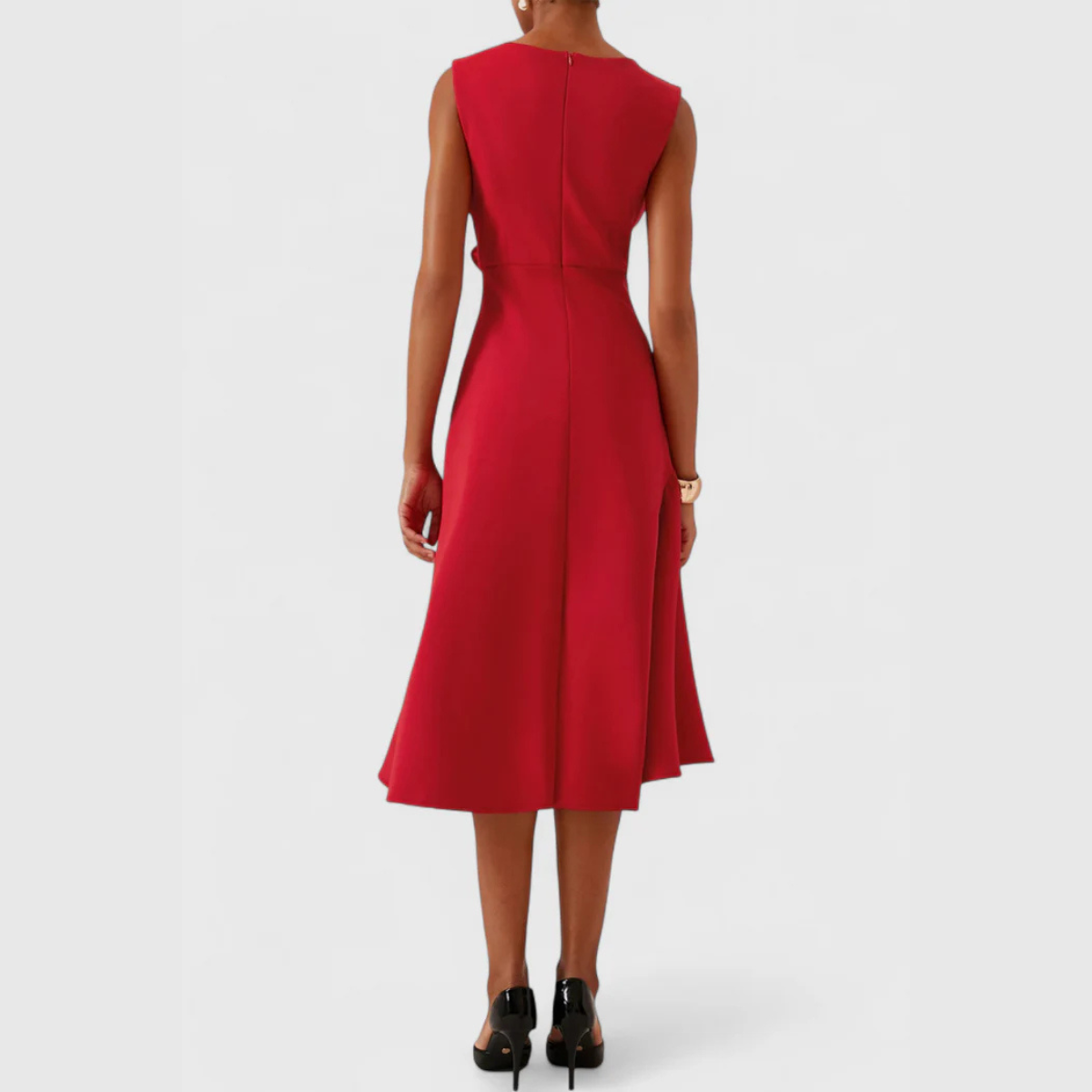Maya – Women Elegant Wrap Midi Dress - Image 16