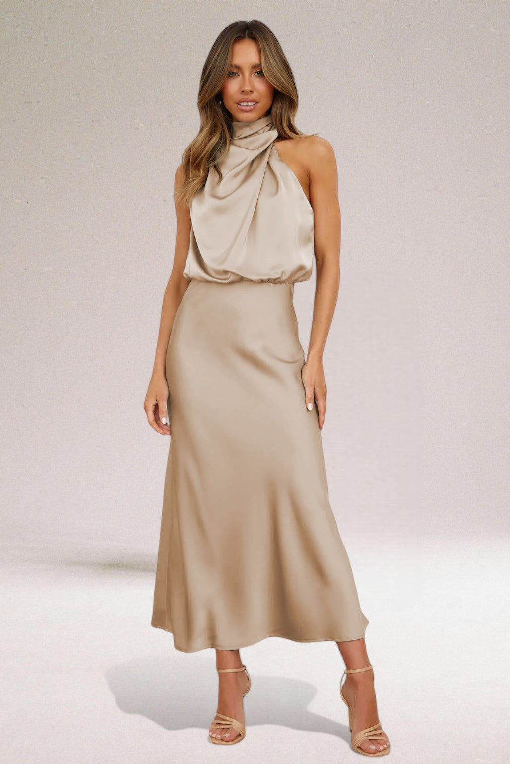 Olivia – Women Elegant Halter Neck Dress - Image 7