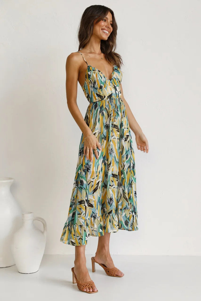 Katrin – Women Floral Print Maxi Dress - Image 7