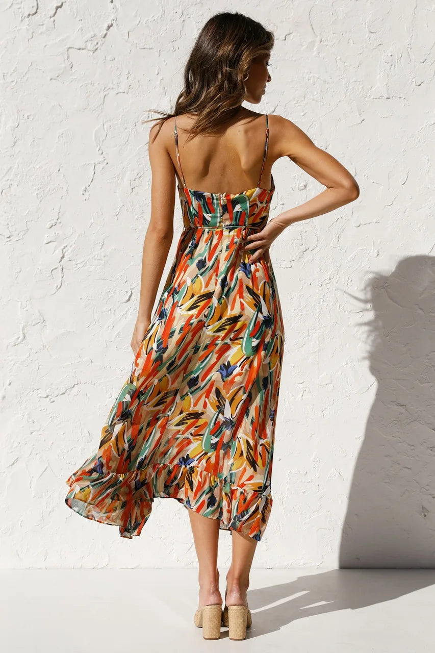Katrin – Women Floral Print Maxi Dress - Image 2