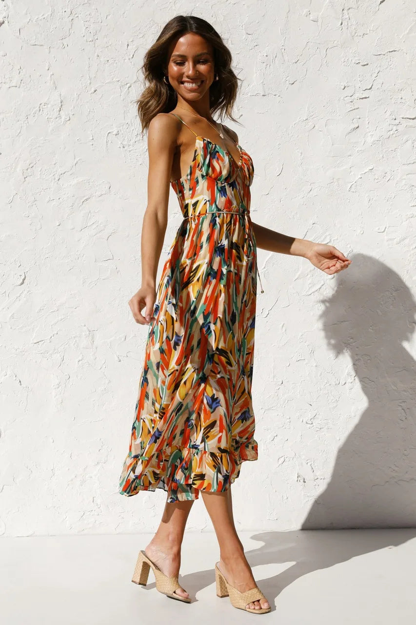Katrin – Women Floral Print Maxi Dress - Image 4
