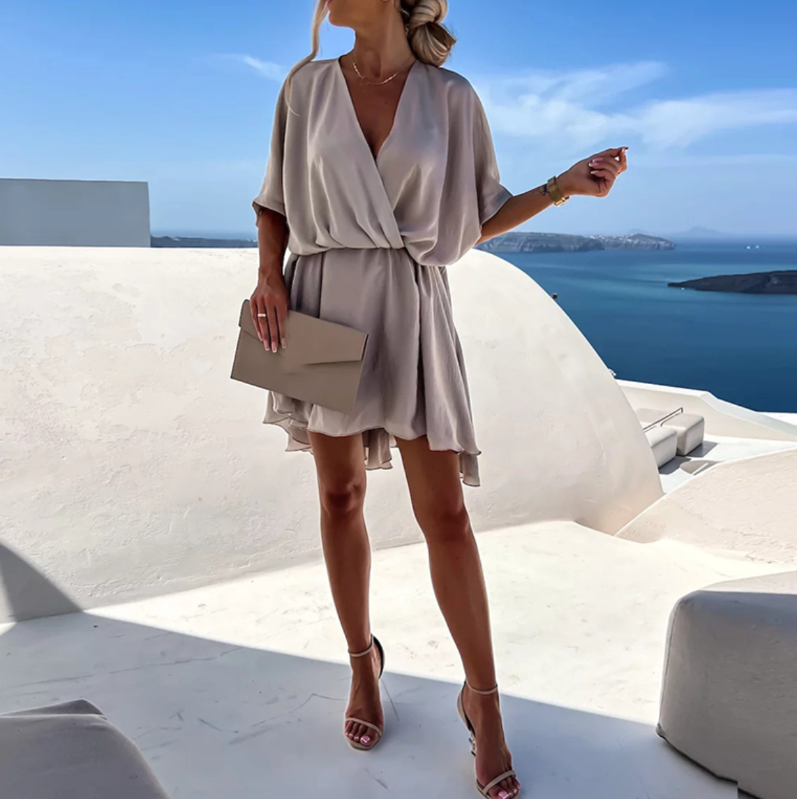 Amelie – Elegant V-neck Summer Dress - Image 12