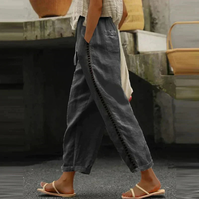 Theresa – Women High Waist Tapered Leg Trousers - Image 4
