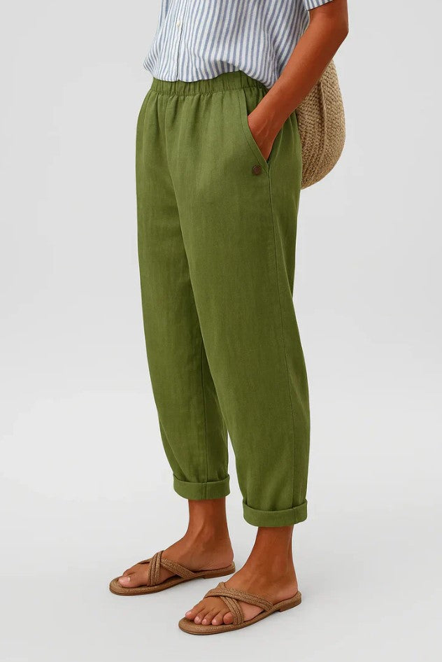 Anna – Relaxed Plain Summer Trousers - Image 4
