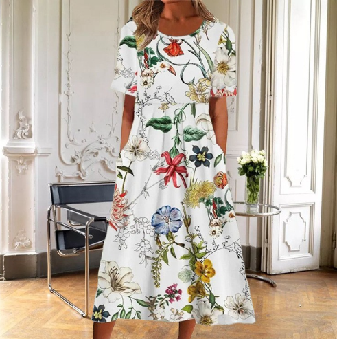 Verena – Women Floral Print Maxi Dress - Image 3