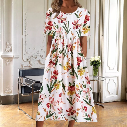 Verena – Women Floral Print Maxi Dress - Image 1