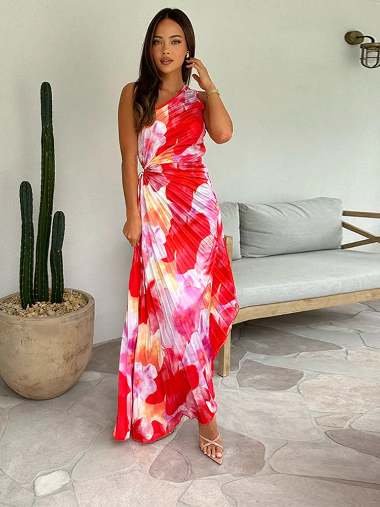 Marie – Women One-Shoulder Maxi Dress - Image 7