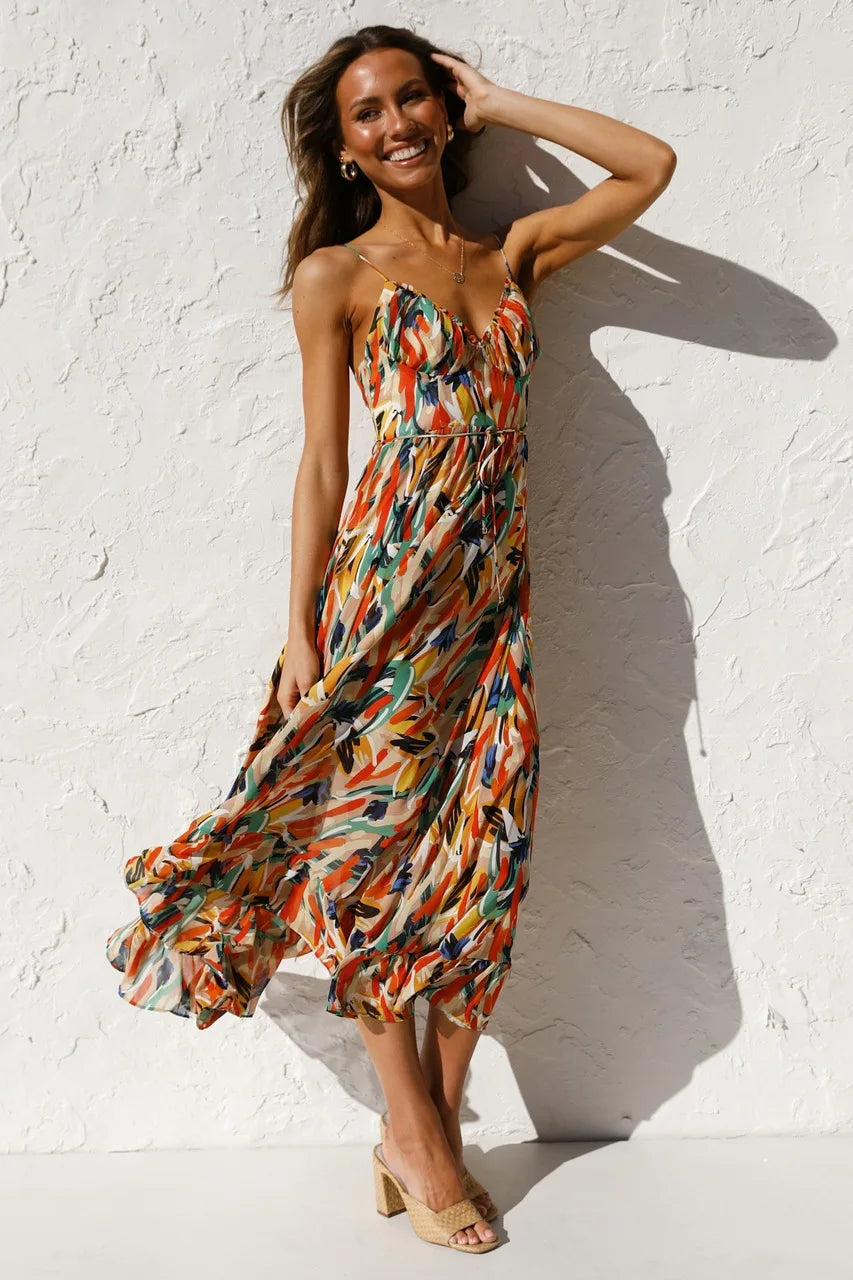 Katrin – Women Floral Print Maxi Dress - Image 3