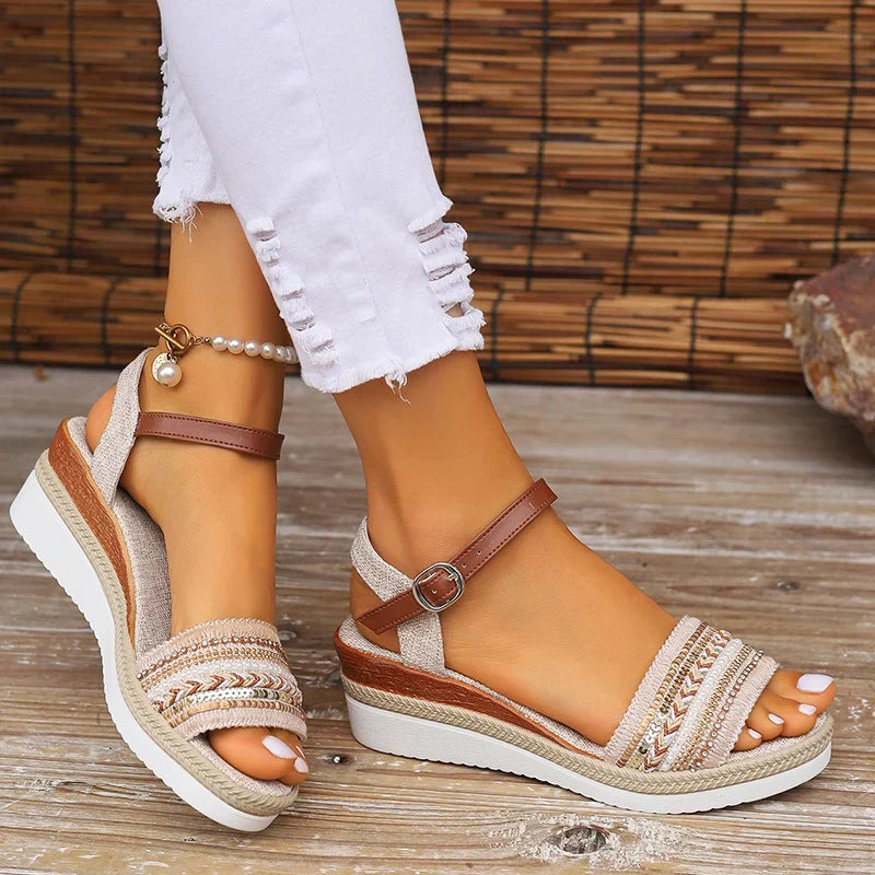 Amelie – Women Wedge Sandals - Image 2