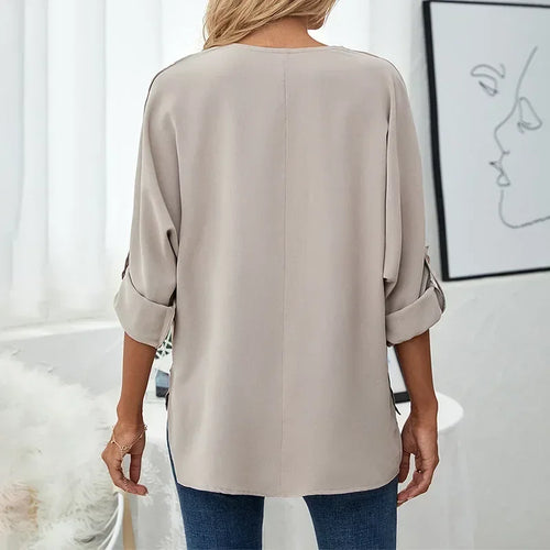 Alina – Elegant V-Neck Blouse - Image 2
