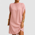 Summer Dress Women's Elegant Draped Design with Flattering Silhouette - Image 1