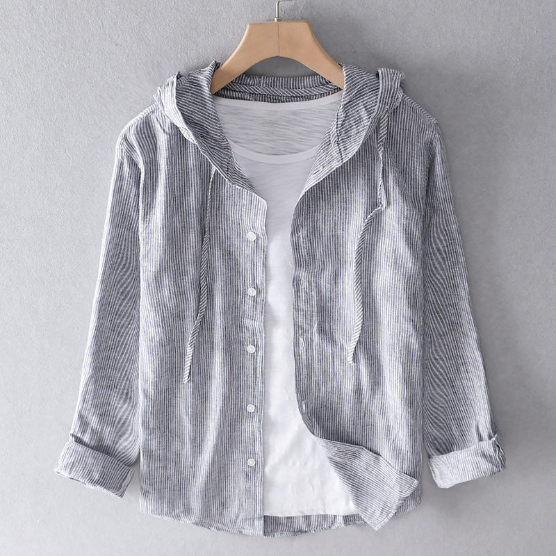 Hannah – Long Sleeve Hooded Blouse - Image 4