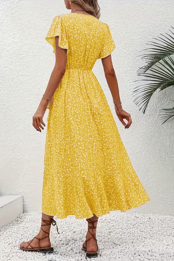 Wrap Dress for Women with Flattering Ruffle Hem - Image 9