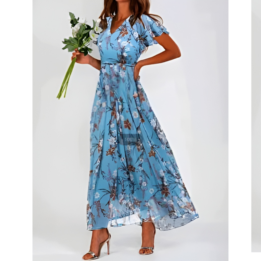 Isla – Women Floral Maxi Dress - Image 8