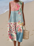 Elvira – Floral Patchwork Dress - Image 1
