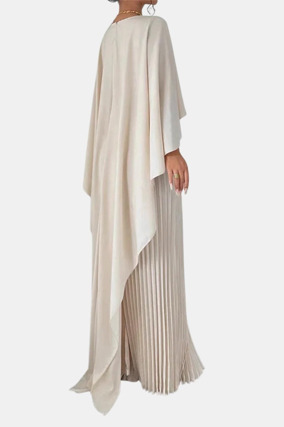 Anna – Elegant Pleated Chiffon Dress - Image 2
