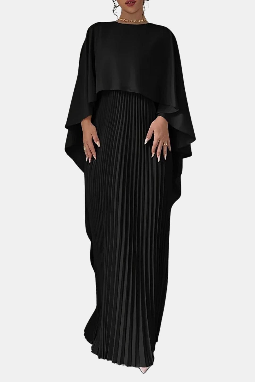 Anna – Elegant Pleated Chiffon Dress - Image 5