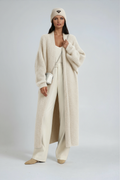 Longline Jacket Women's Soft Textured Finish with Open Front - Image 3