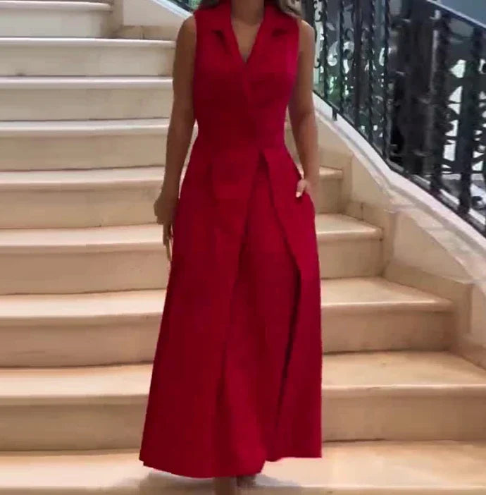 Thea – Elegant Sleeveless Dress - Image 4