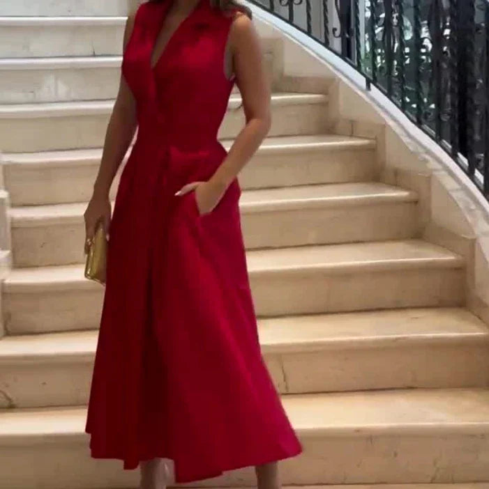 Thea – Elegant Sleeveless Dress - Image 3
