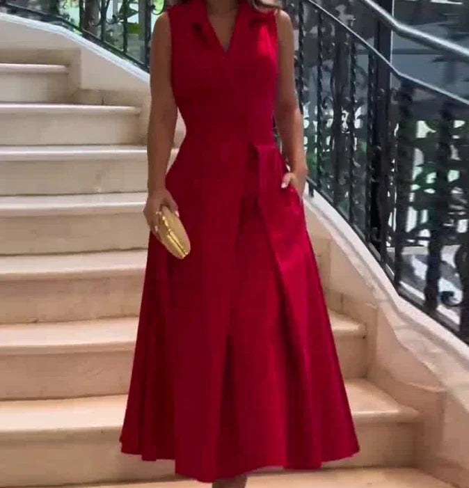 Thea – Elegant Sleeveless Dress - Image 5