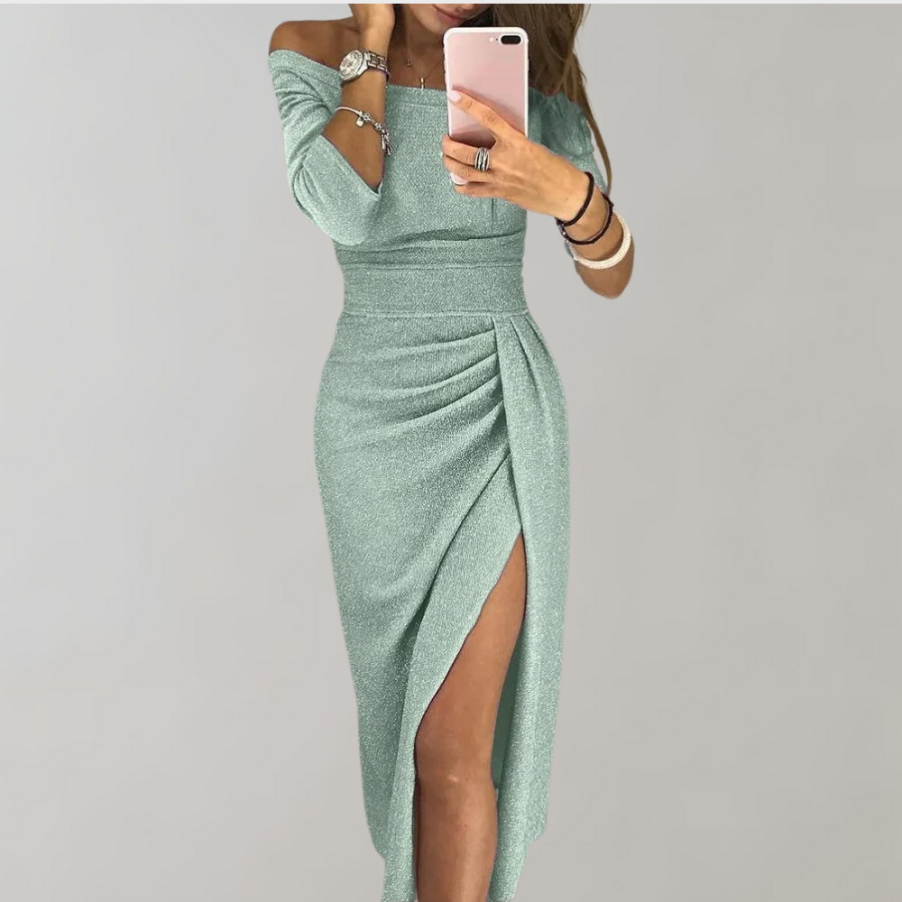 Cäcilia – Elegant Off-Shoulder Dress - Image 3