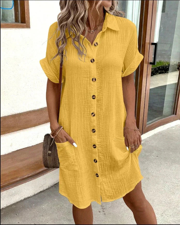 Violet – Women Button-Up Summer Dress - Image 3